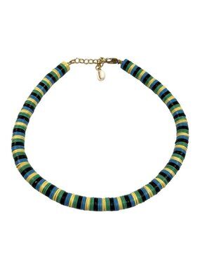Eliou Shell and Vinyl Disc Collar Necklace